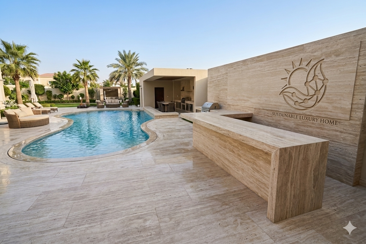 White Travertine Honed